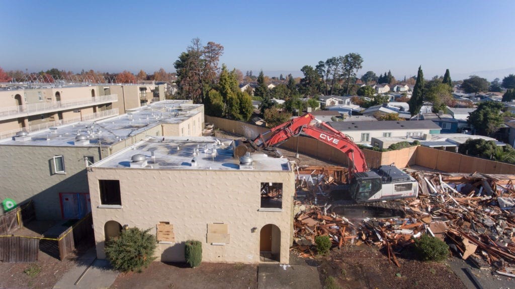 Light Tree Apartments renovation begins!
